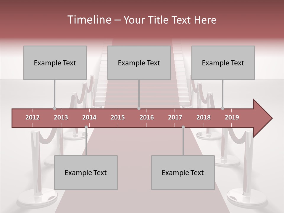 Chrome Star Steps PowerPoint Template