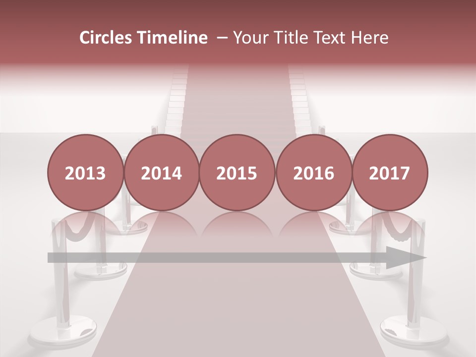 Chrome Star Steps PowerPoint Template