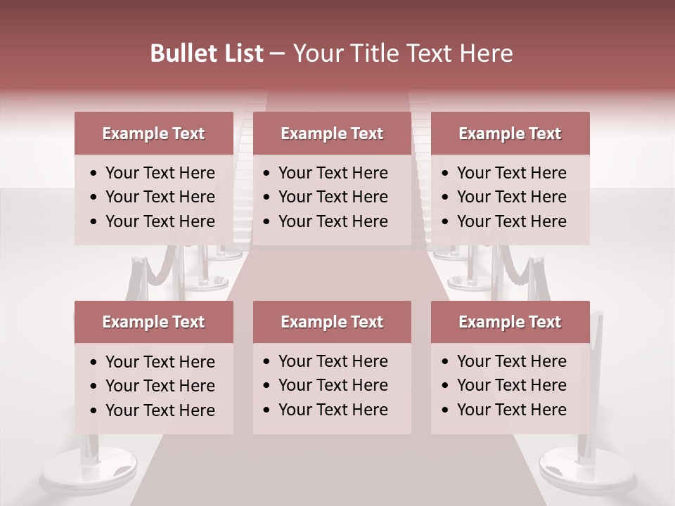 Chrome Star Steps PowerPoint Template