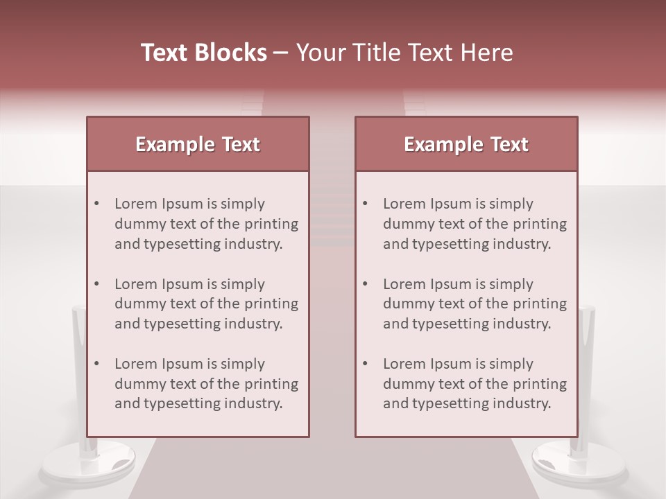 Chrome Star Steps PowerPoint Template