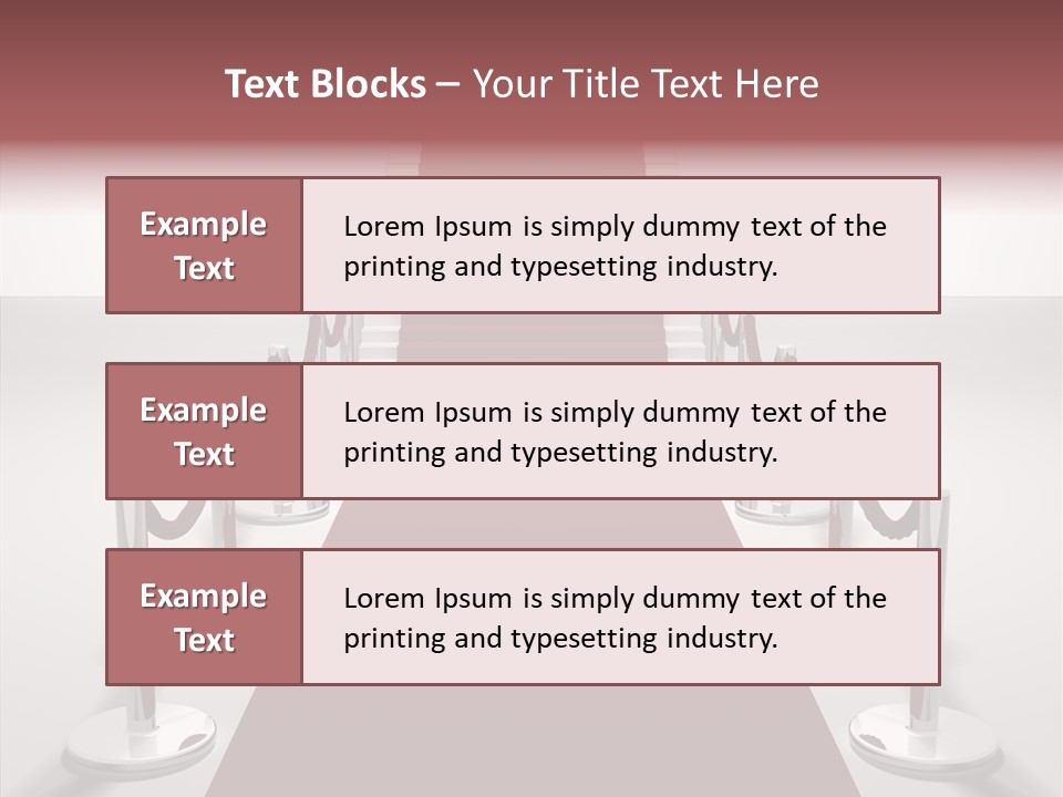 Chrome Star Steps PowerPoint Template