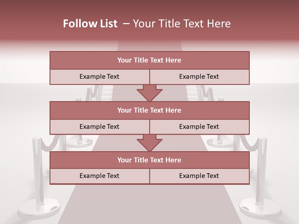 Chrome Star Steps PowerPoint Template