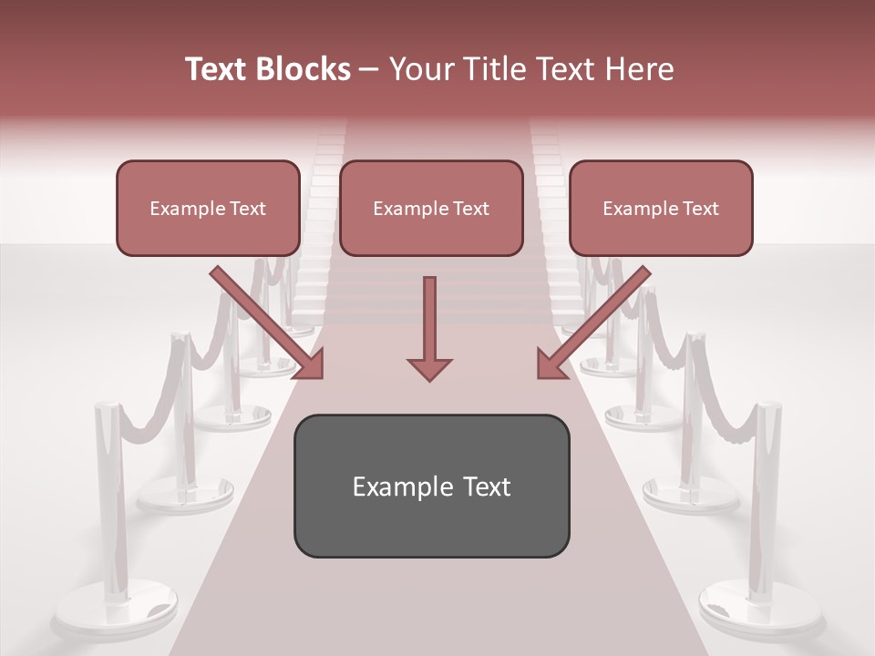 Chrome Star Steps PowerPoint Template