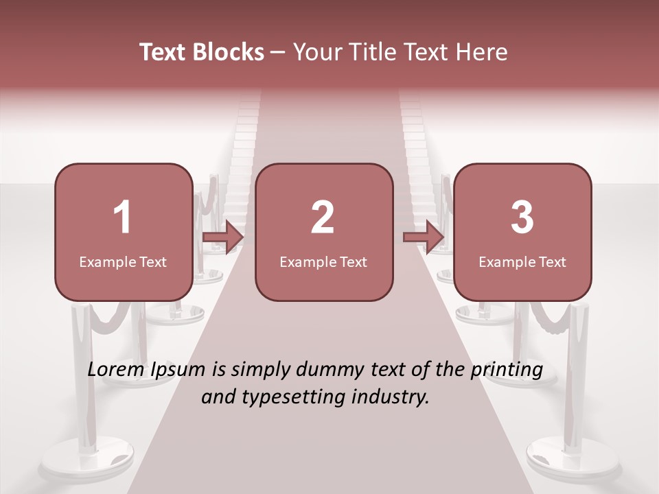 Chrome Star Steps PowerPoint Template