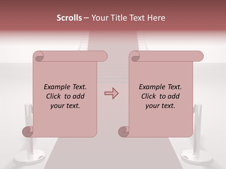 Chrome Star Steps PowerPoint Template