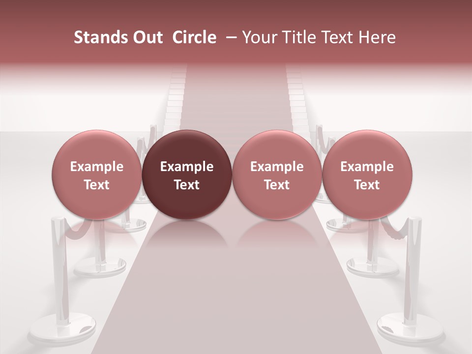 Chrome Star Steps PowerPoint Template