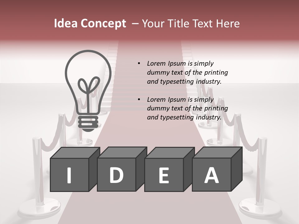 Chrome Star Steps PowerPoint Template