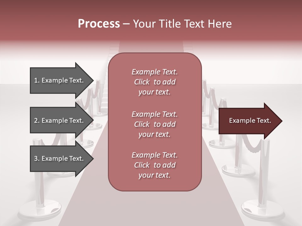Chrome Star Steps PowerPoint Template