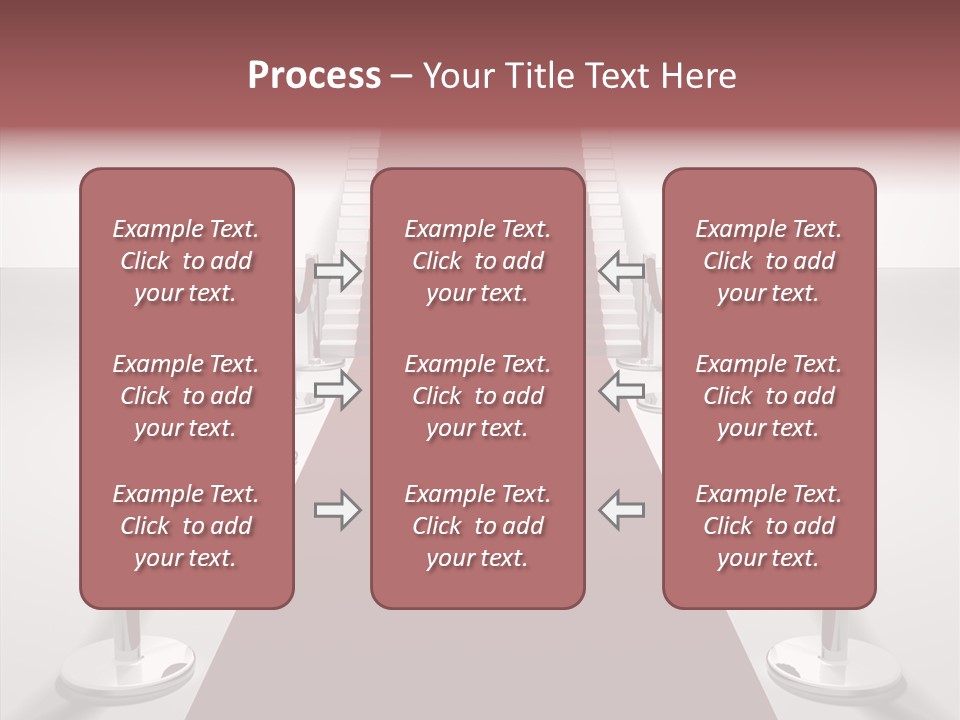 Chrome Star Steps PowerPoint Template