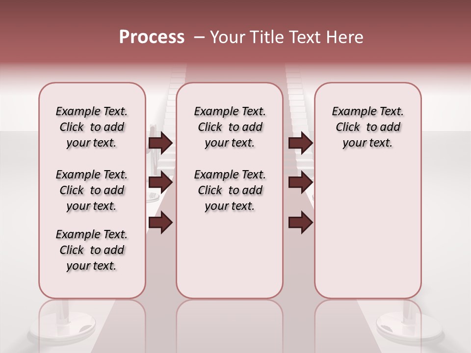 Chrome Star Steps PowerPoint Template