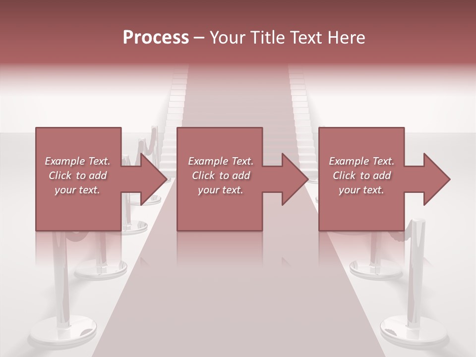 Chrome Star Steps PowerPoint Template
