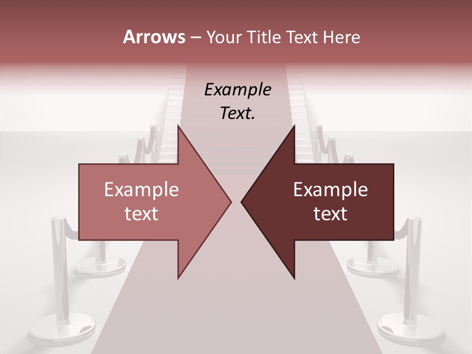 Chrome Star Steps PowerPoint Template
