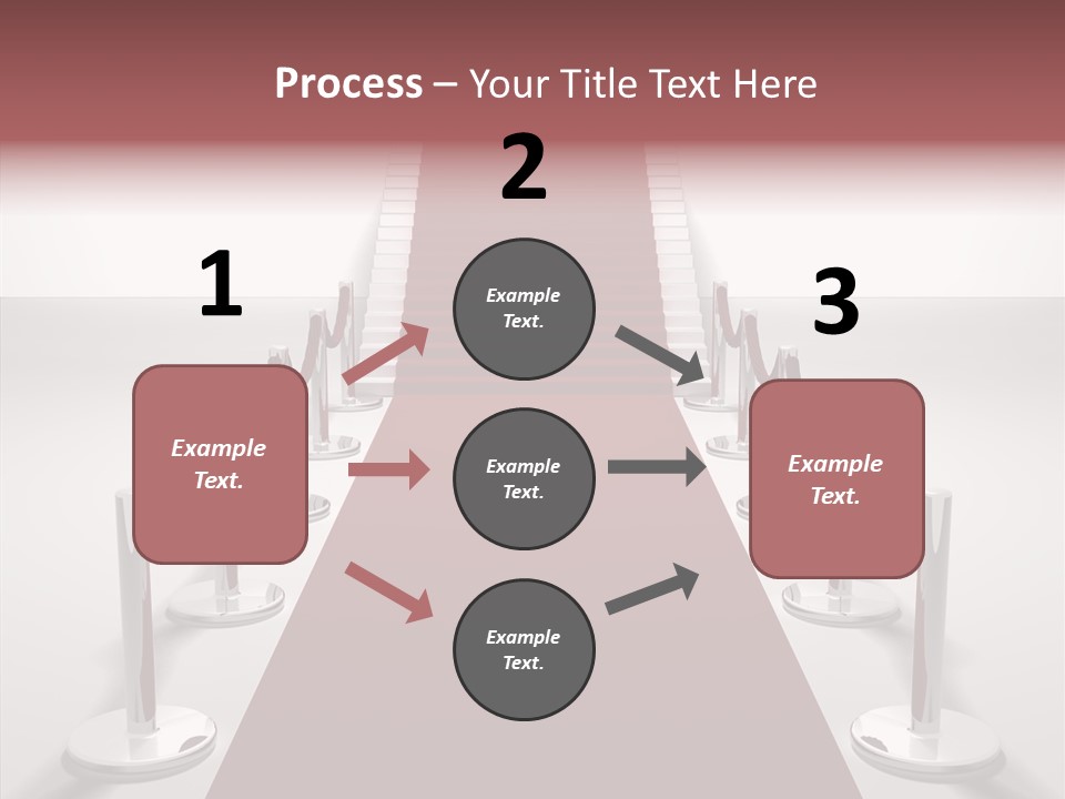 Chrome Star Steps PowerPoint Template
