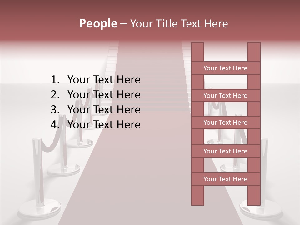 Chrome Star Steps PowerPoint Template