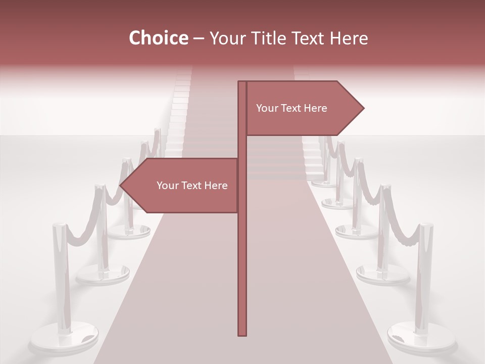 Chrome Star Steps PowerPoint Template