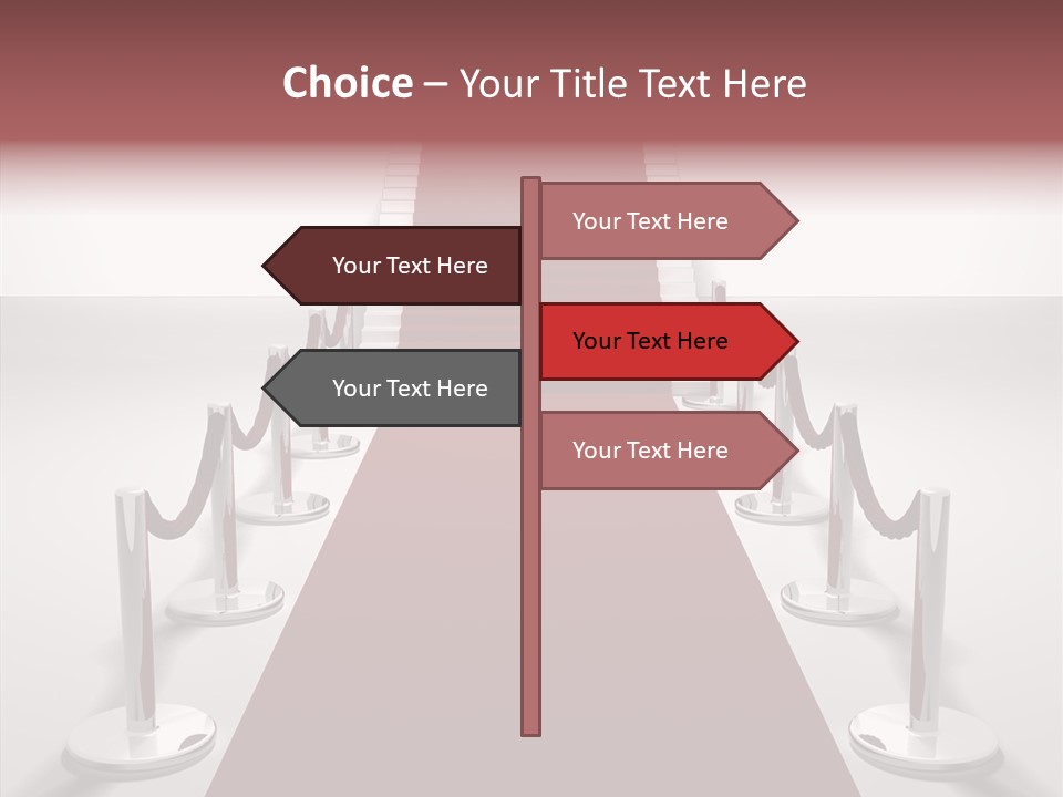 Chrome Star Steps PowerPoint Template