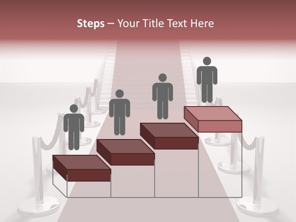 Chrome Star Steps PowerPoint Template