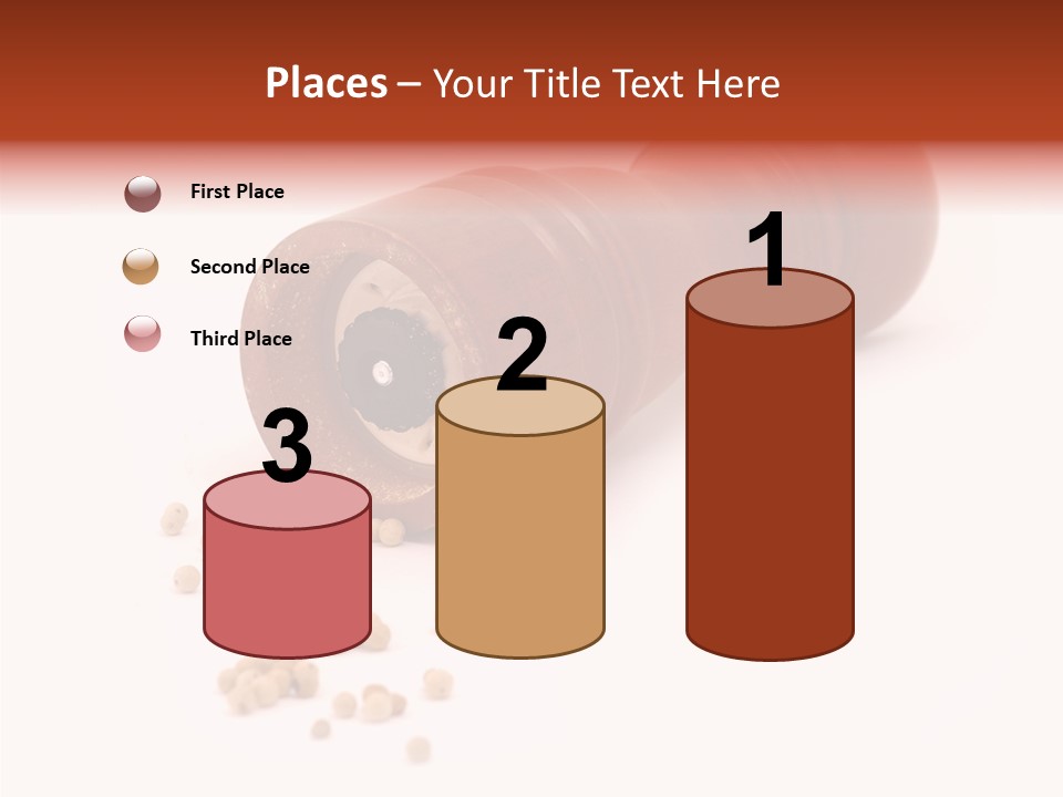 Standing Red Background PowerPoint Template