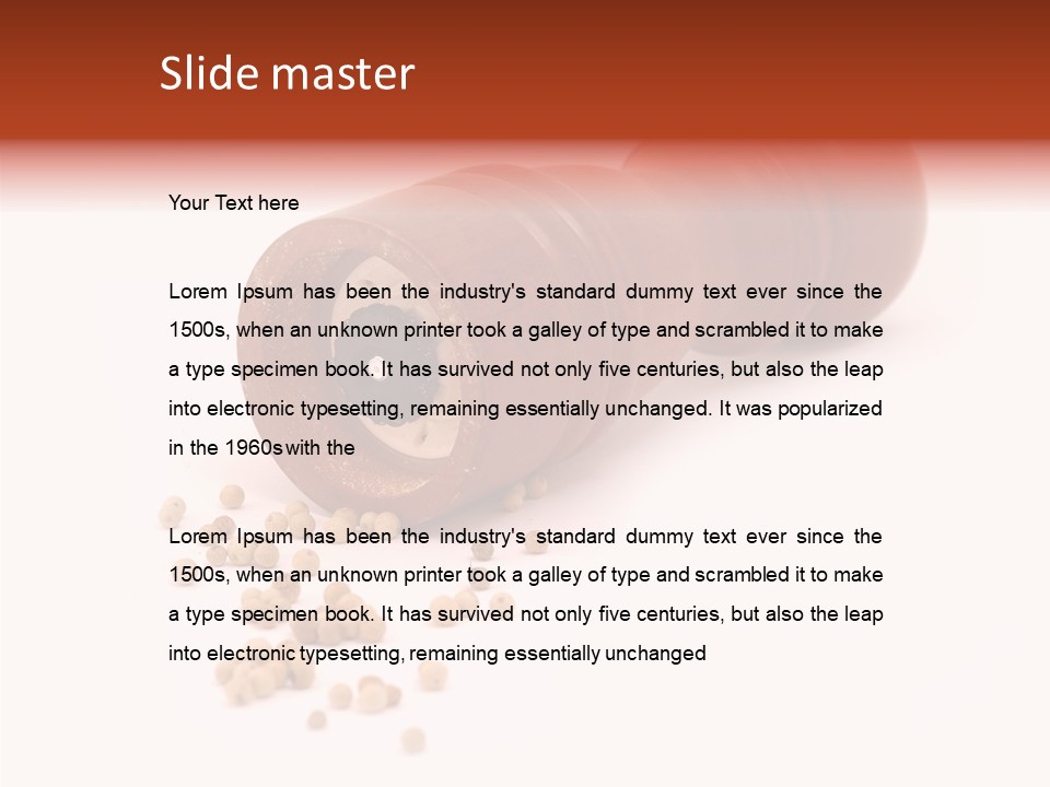 Standing Red Background PowerPoint Template