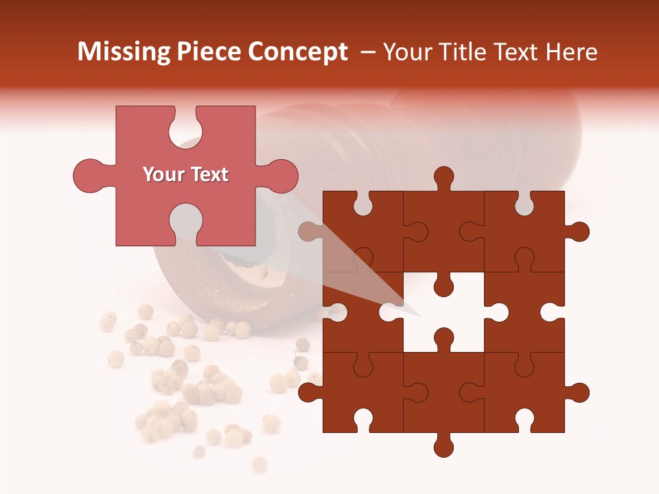 Standing Red Background PowerPoint Template