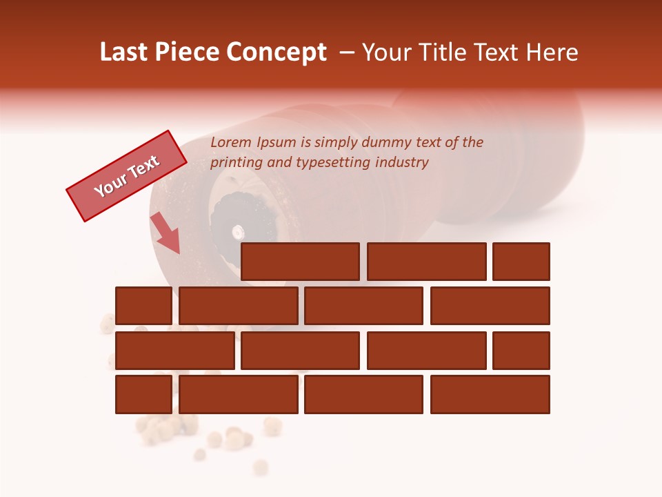 Standing Red Background PowerPoint Template