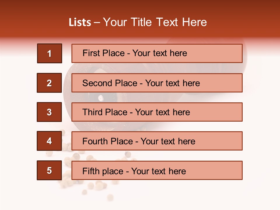 Standing Red Background PowerPoint Template