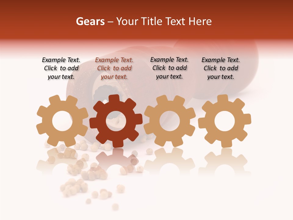 Standing Red Background PowerPoint Template