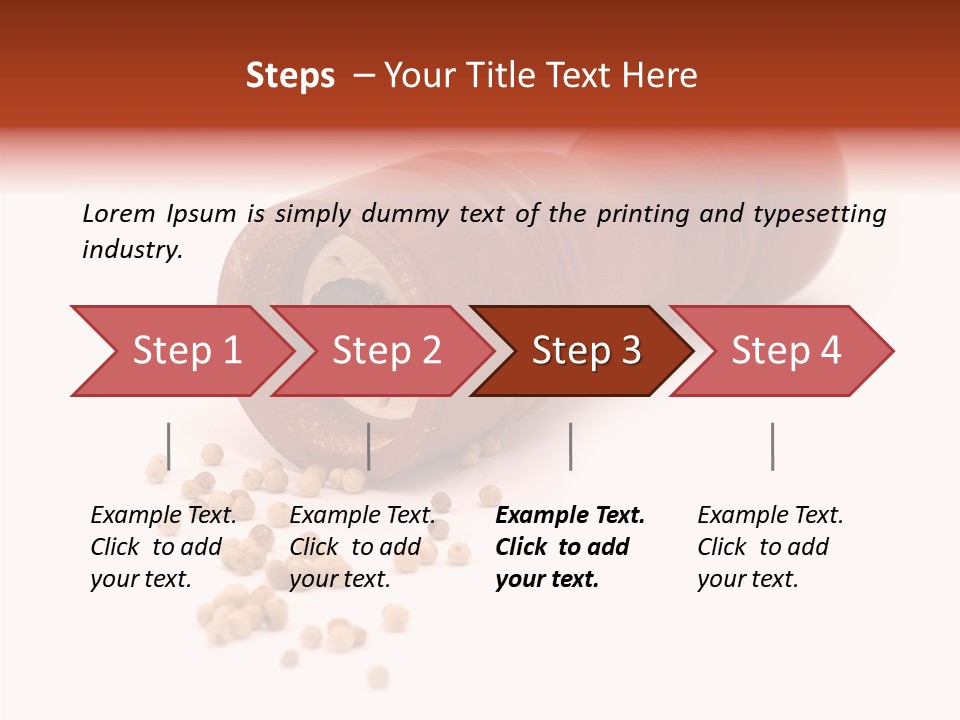 Standing Red Background PowerPoint Template