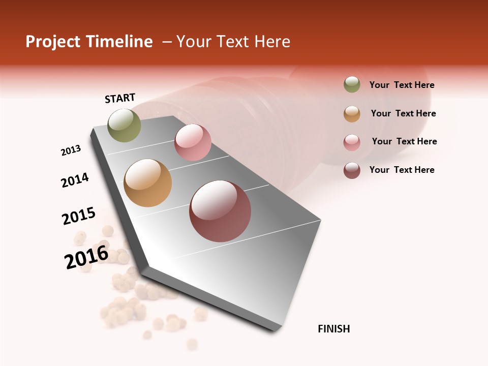 Standing Red Background PowerPoint Template