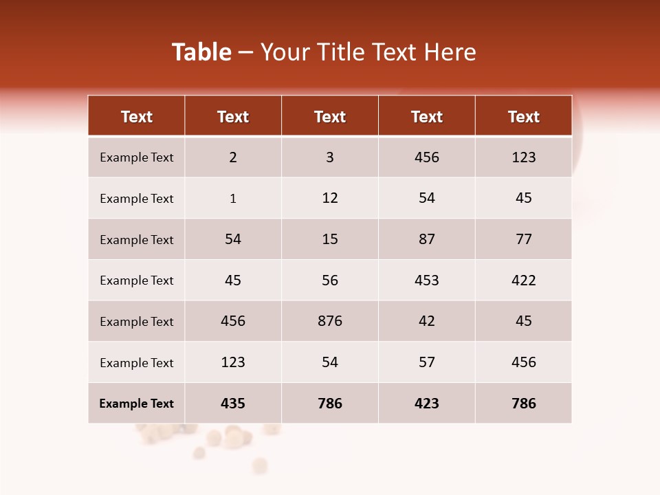 Standing Red Background PowerPoint Template