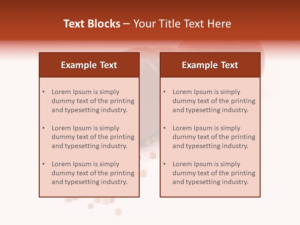 Standing Red Background PowerPoint Template