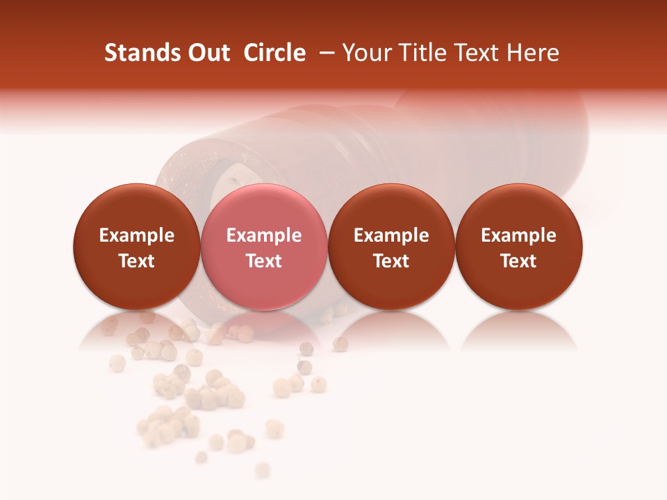 Standing Red Background PowerPoint Template