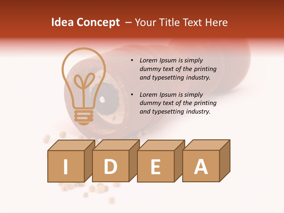 Standing Red Background PowerPoint Template