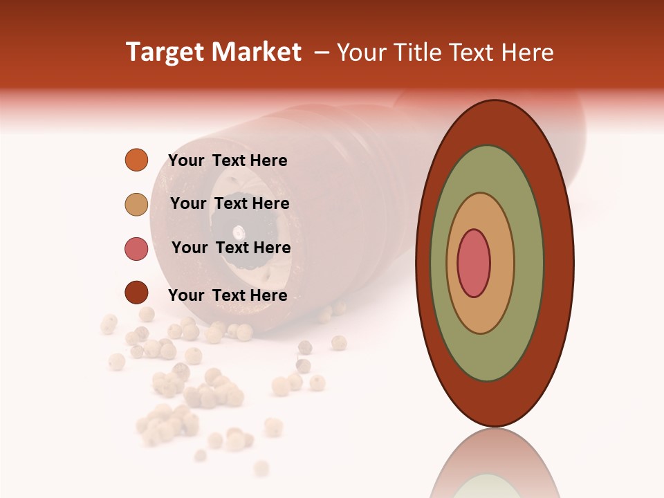 Standing Red Background PowerPoint Template
