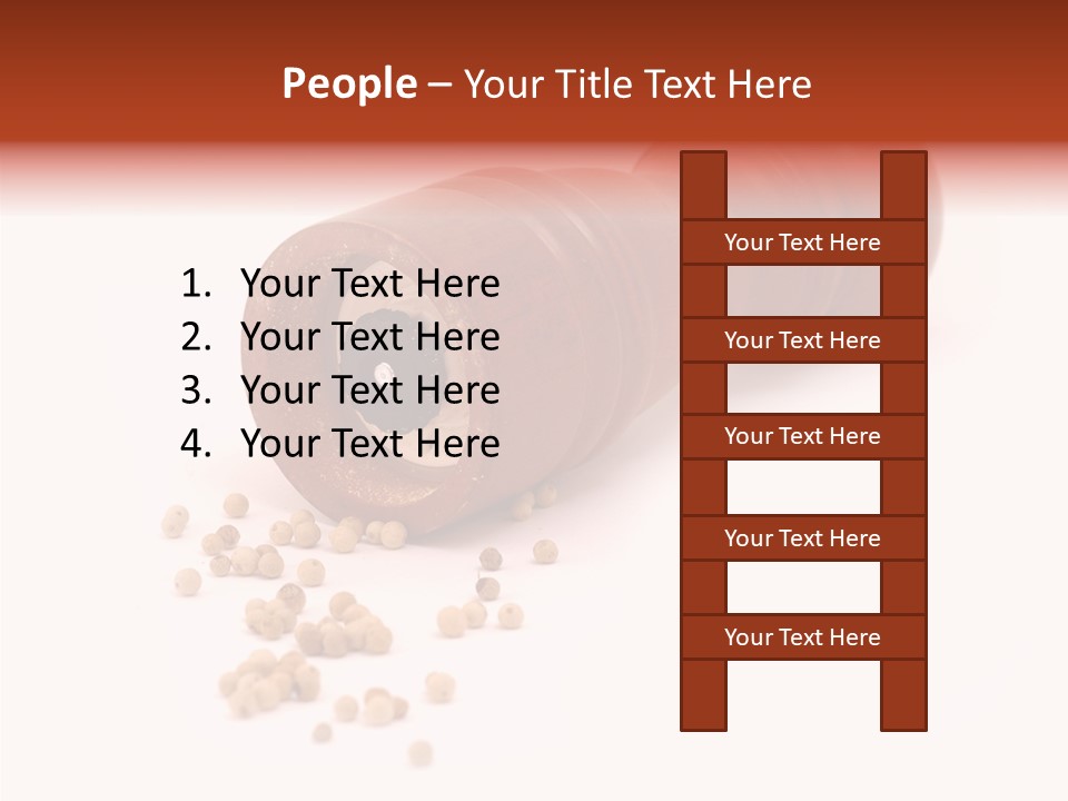 Standing Red Background PowerPoint Template