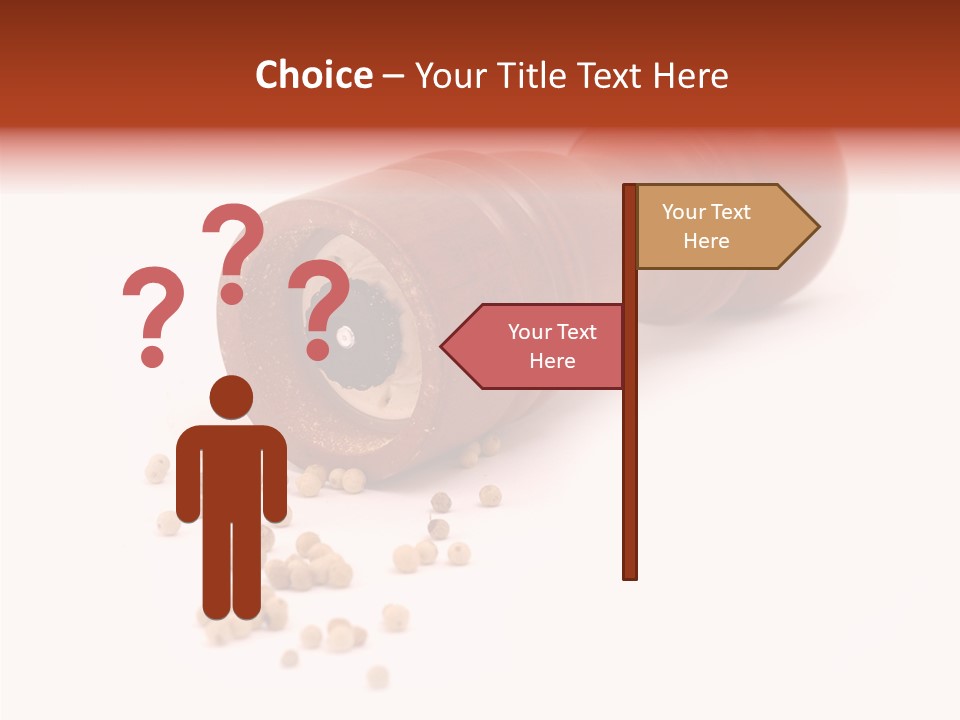 Standing Red Background PowerPoint Template