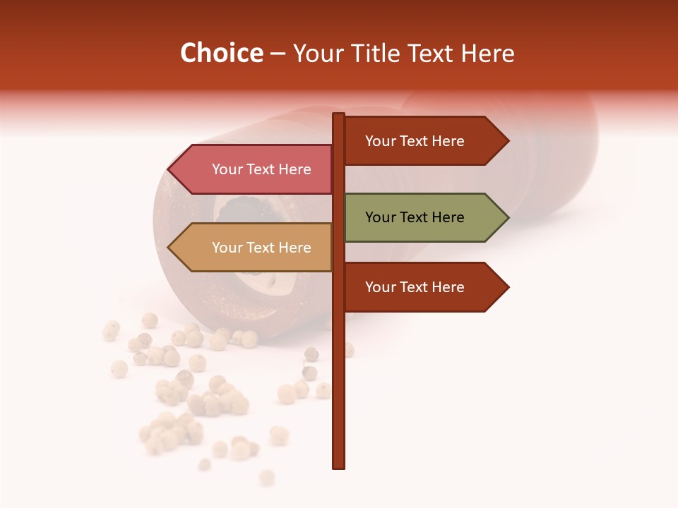 Standing Red Background PowerPoint Template