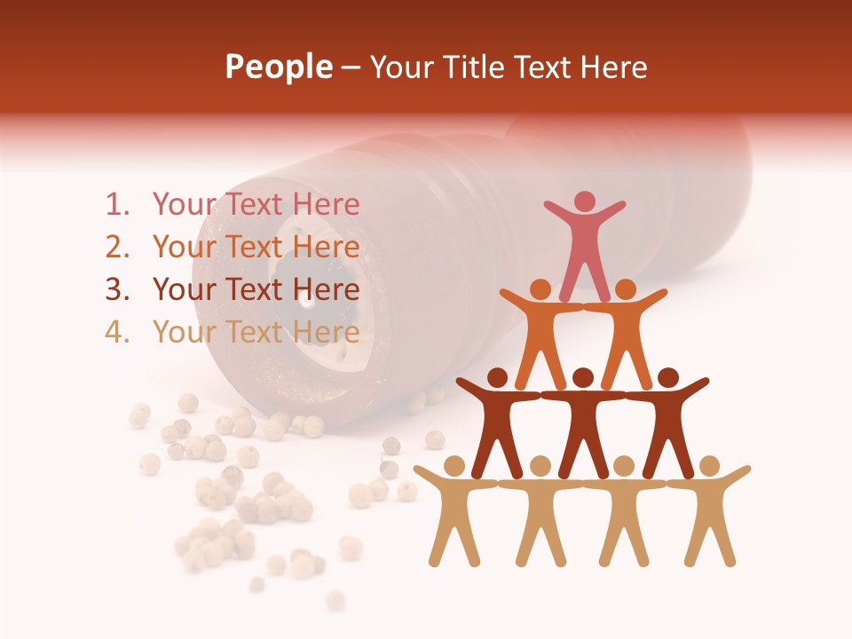 Standing Red Background PowerPoint Template