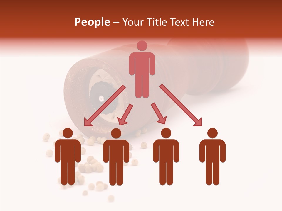 Standing Red Background PowerPoint Template