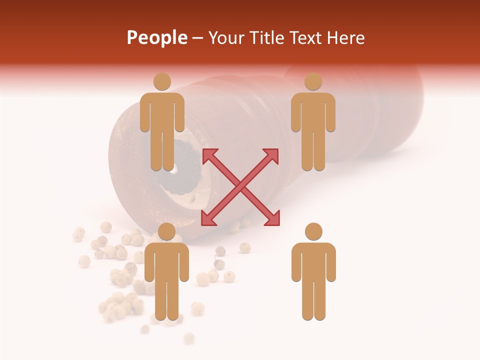 Standing Red Background PowerPoint Template