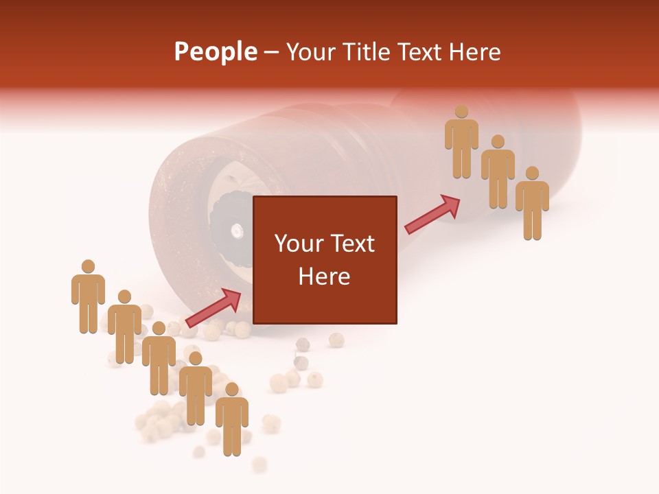 Standing Red Background PowerPoint Template