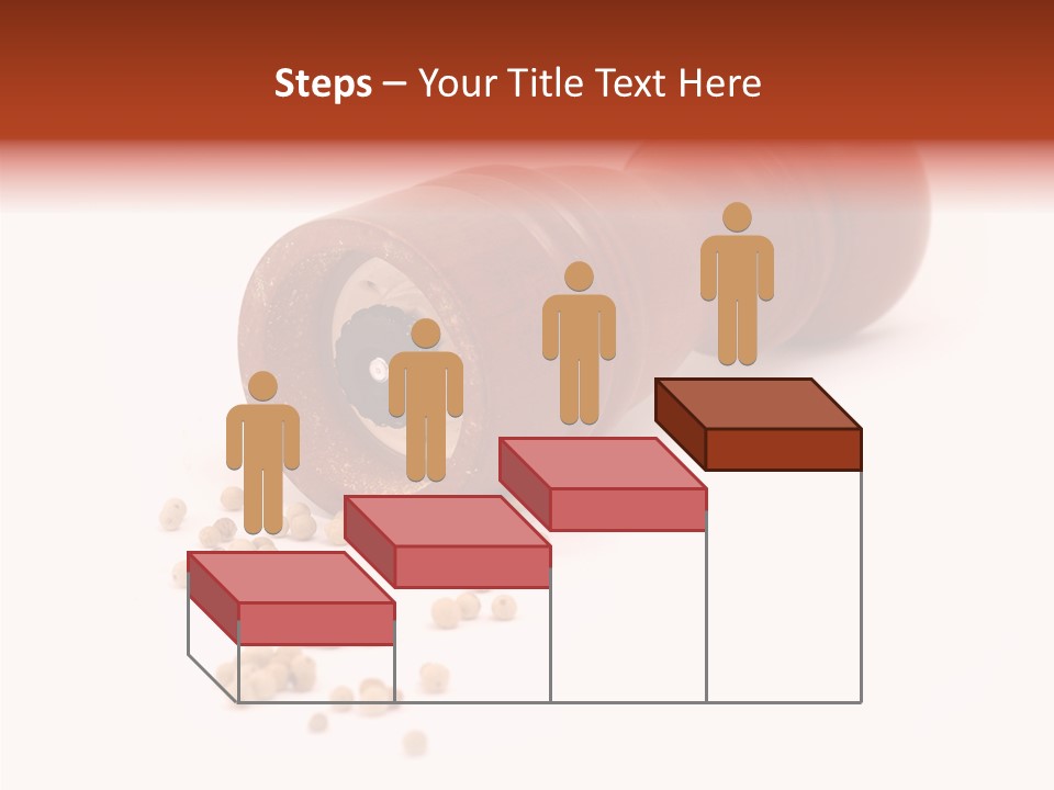 Standing Red Background PowerPoint Template