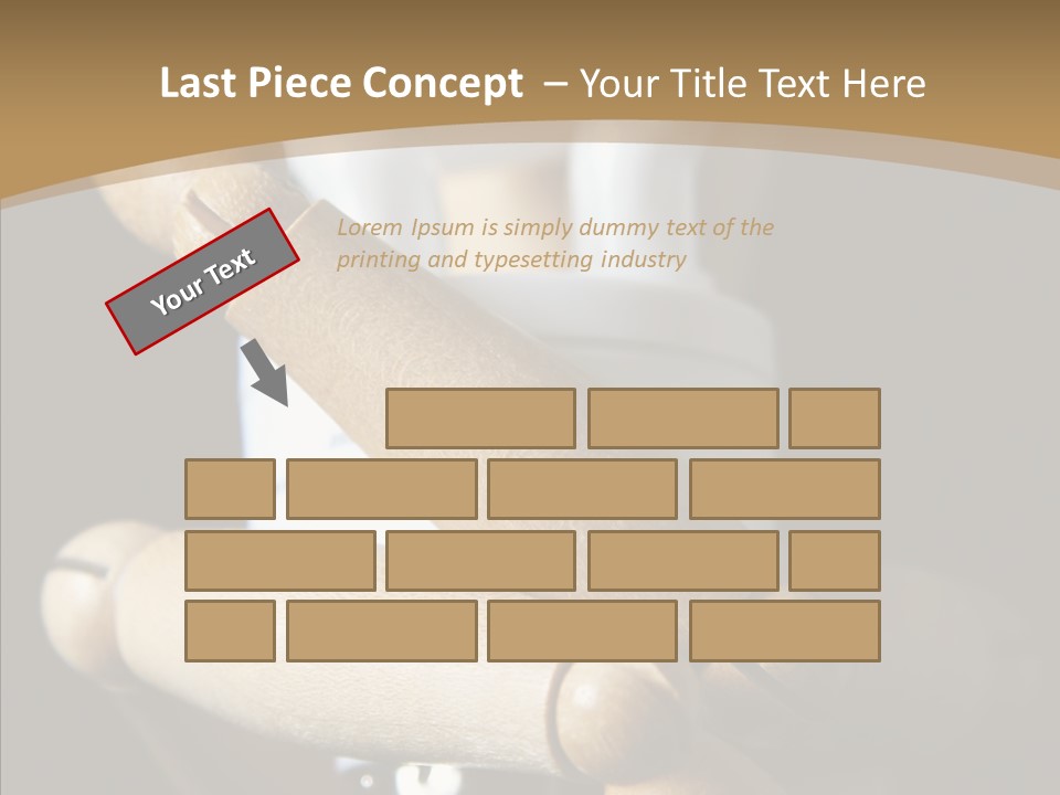 Saving Holding Parts PowerPoint Template