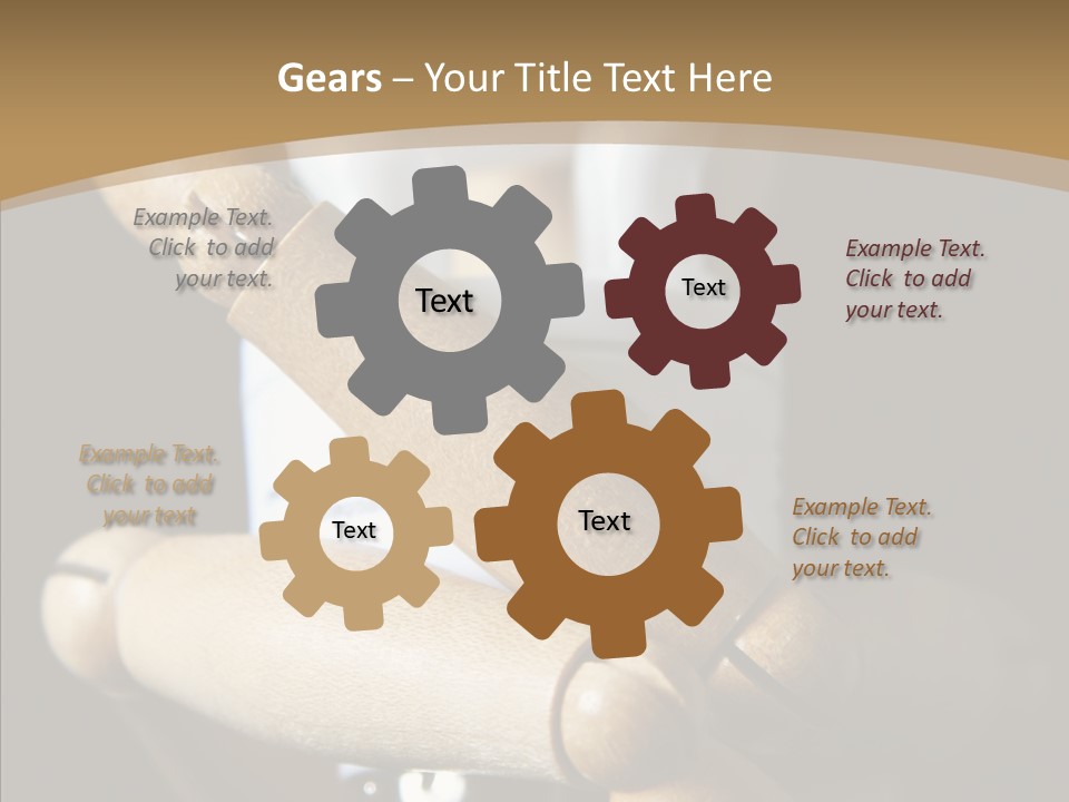 Saving Holding Parts PowerPoint Template