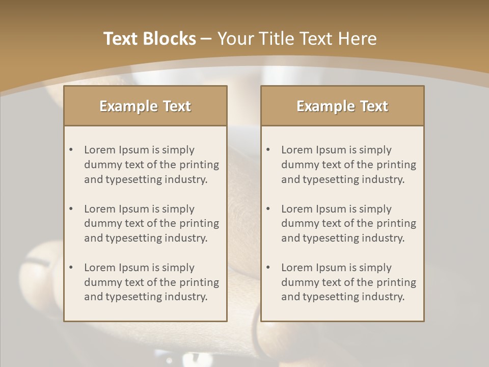 Saving Holding Parts PowerPoint Template