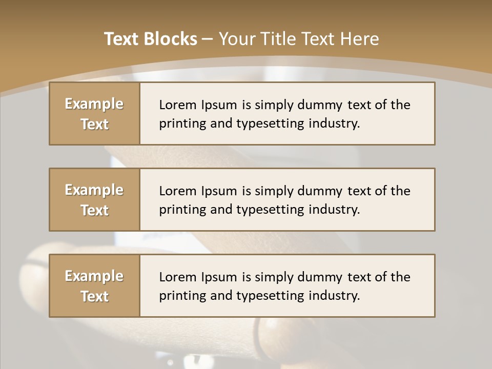 Saving Holding Parts PowerPoint Template