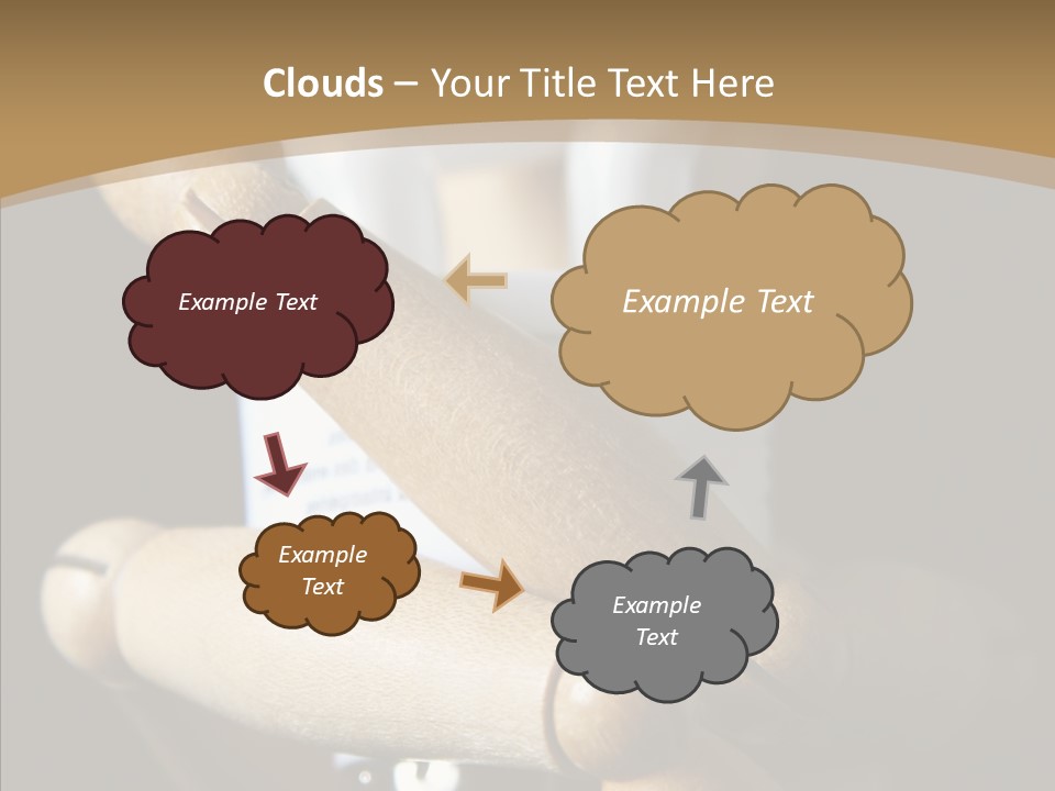 Saving Holding Parts PowerPoint Template