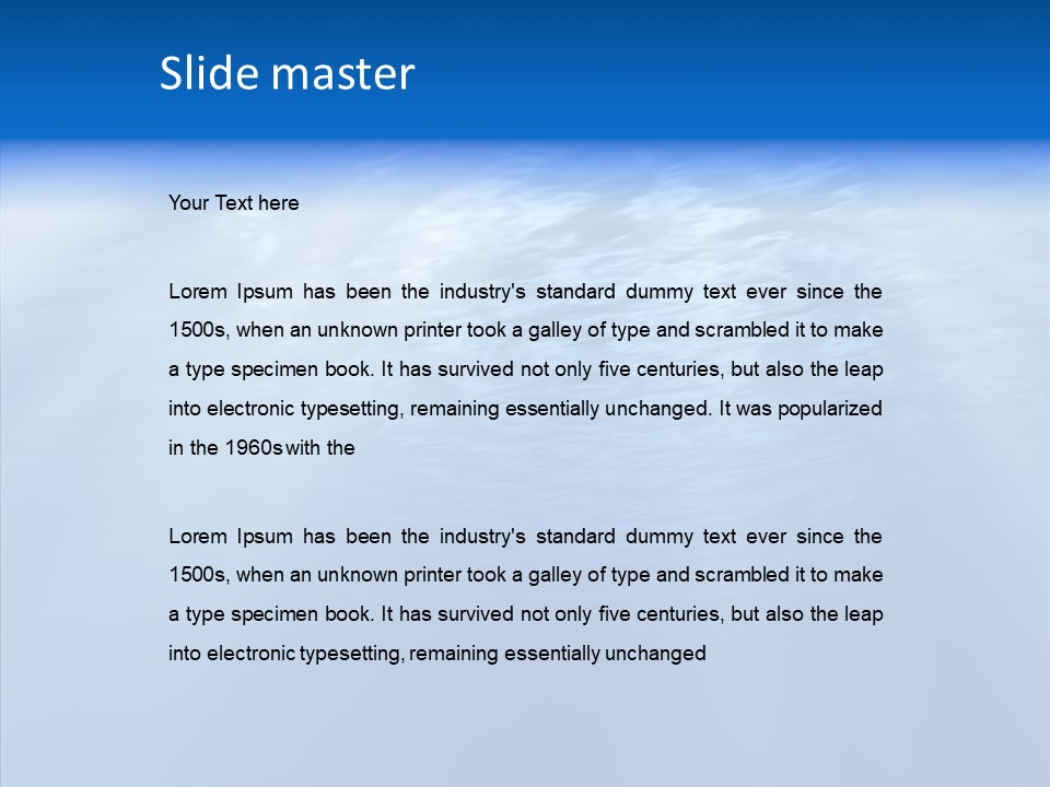 Nature Sky Deep PowerPoint Template