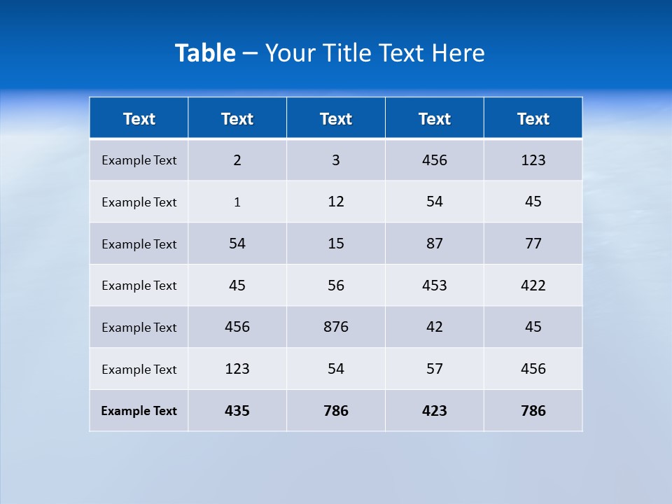 Nature Sky Deep PowerPoint Template