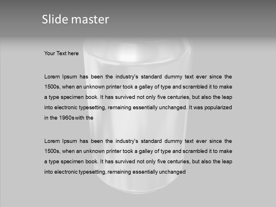 Blank Beverage Isolated PowerPoint Template